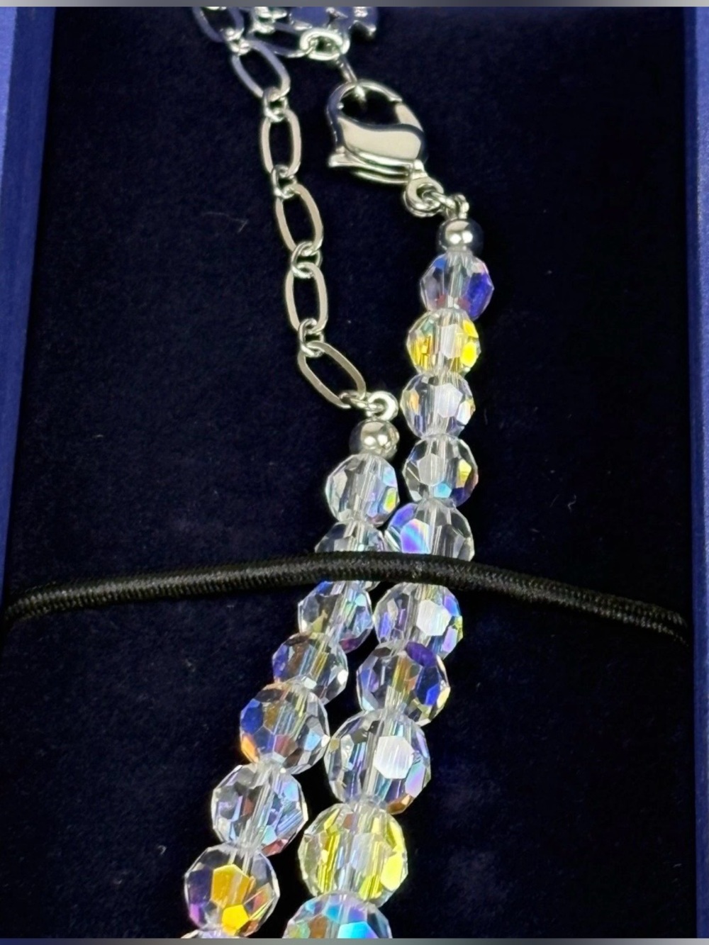 Authentic Swarovski Beaded Aurora Borealis Necklace. BNIB. RARE FIND. - Picture 5 of 10